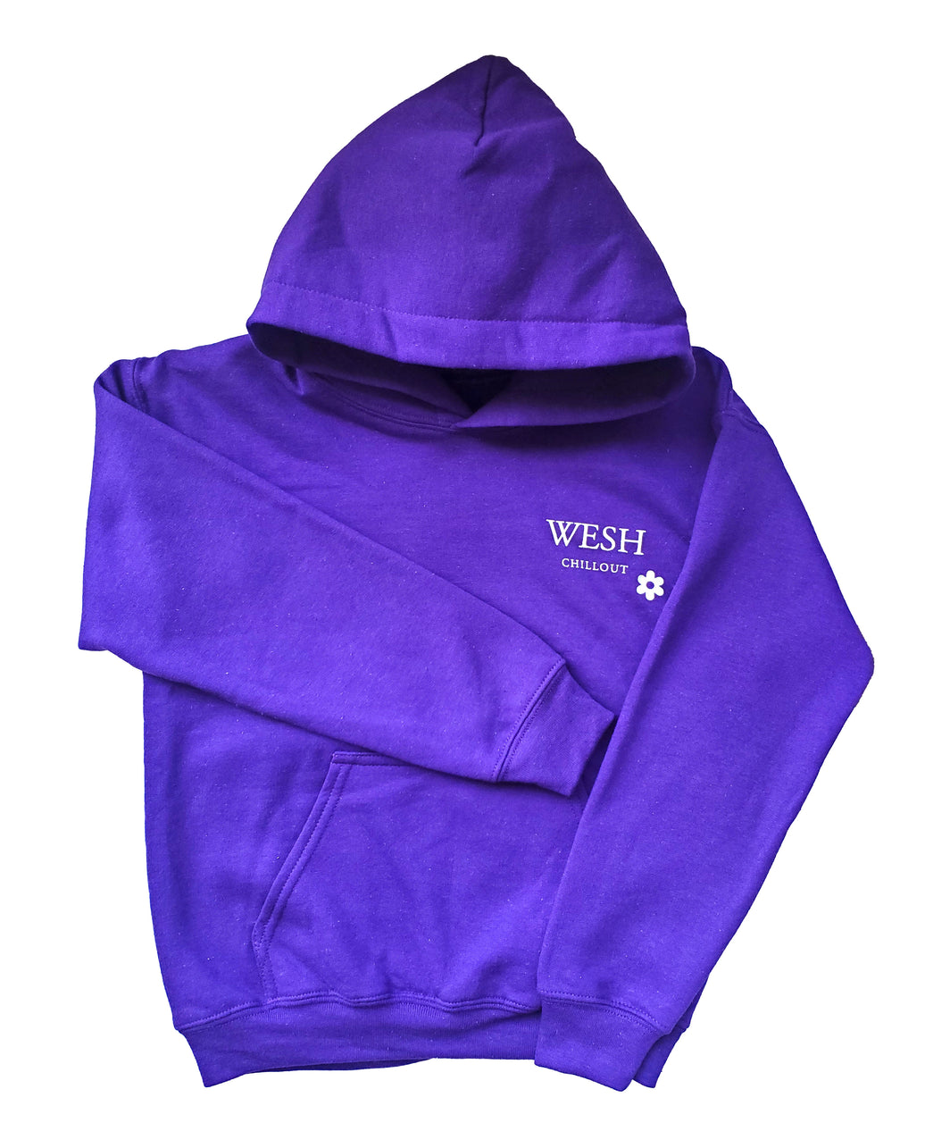 Hoodie mauve avec fleur
