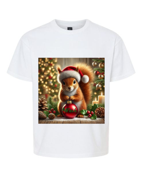 T-Shirts écureuil de noël