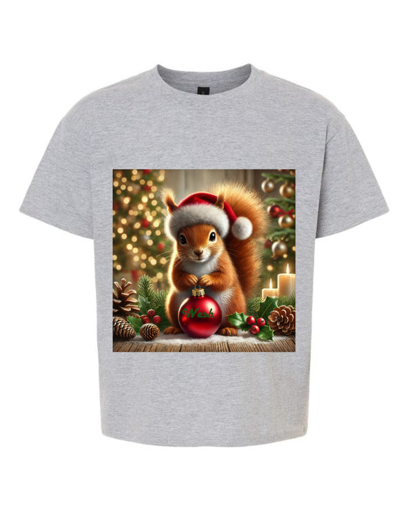 T-Shirts écureuil de noël