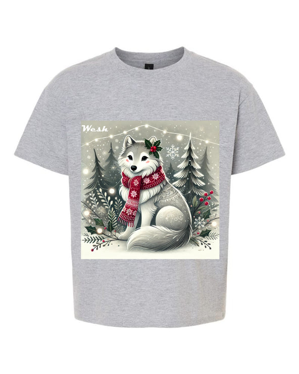 T-Shirts loup de noël