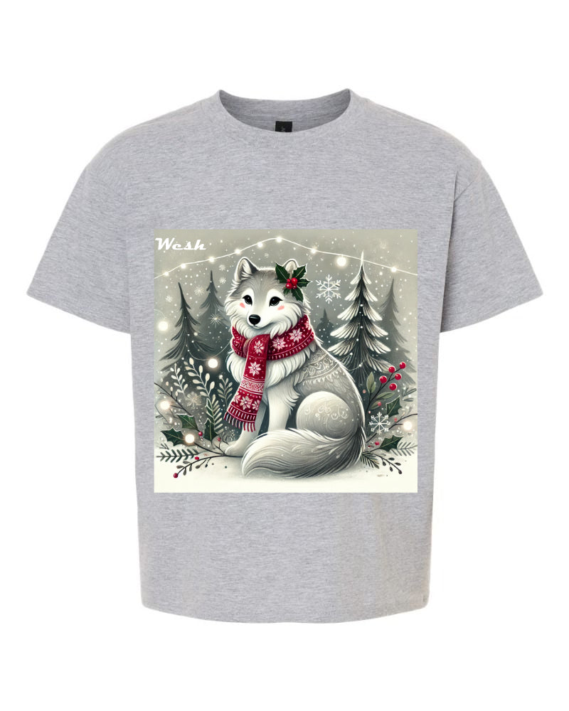 T-Shirts loup de noël