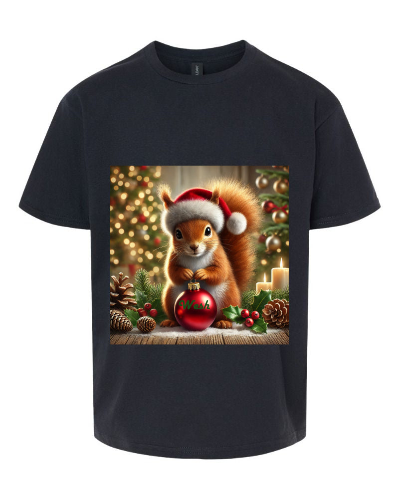 T-Shirts écureuil de noël
