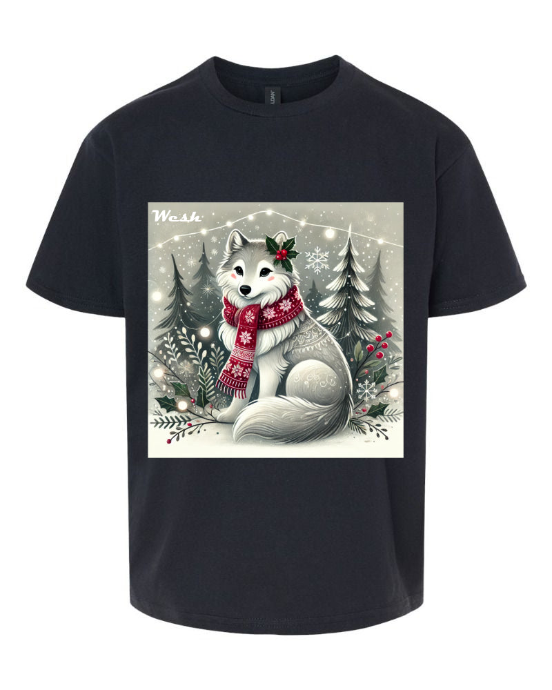 T-Shirts loup de noël