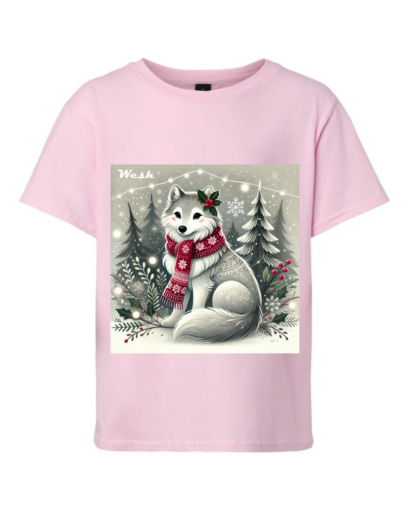 T-Shirts loup de noël